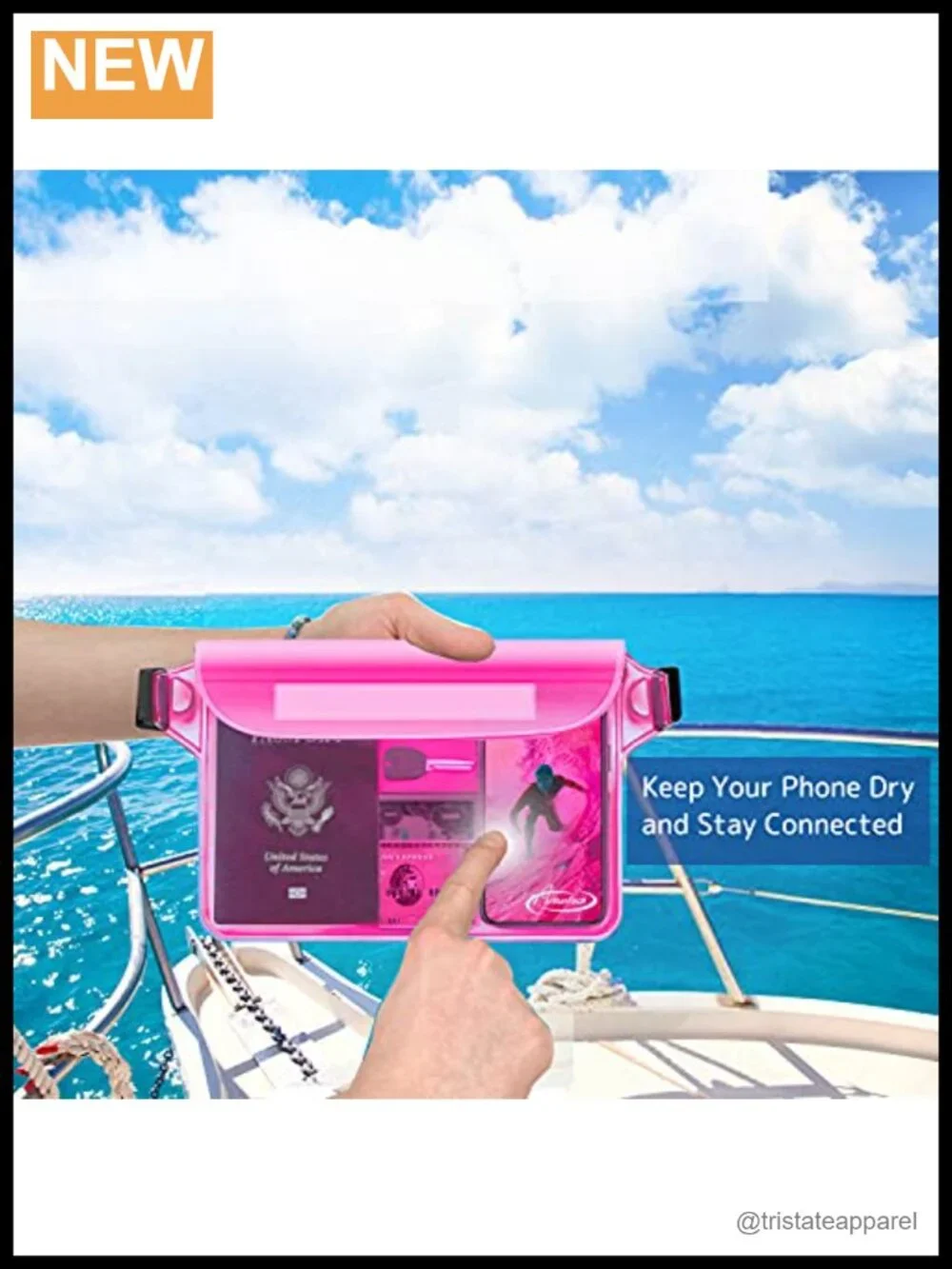 Waterproof Sling Shoulder Bag for Phone Passport Wallet, Adjustable Waist Strap
